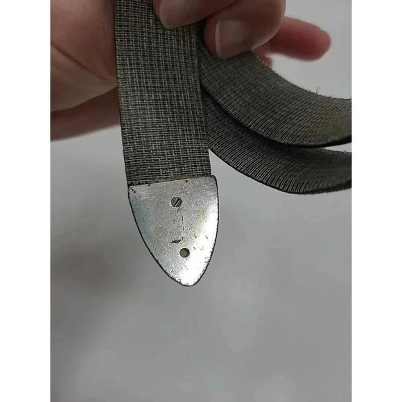 Vintage Brown Suede Leather Belt Women's M Y2K 90's Vibe - Picture 5 of 6